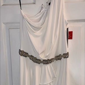 David Meister white dress